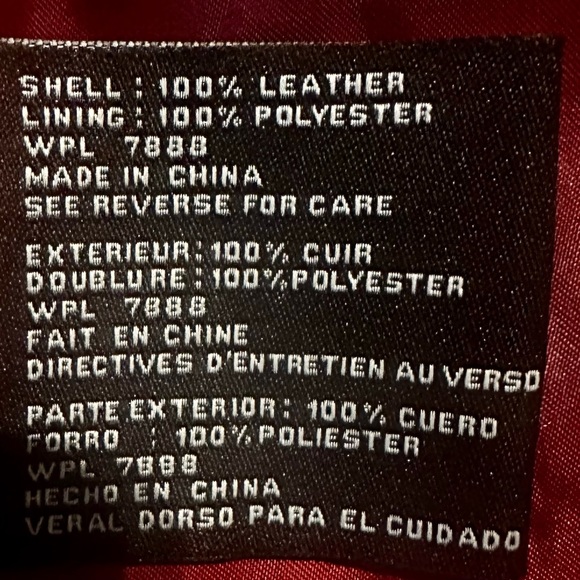 Micheal Kors Scarlet Red Small leather jacket - Picture 3 of 5